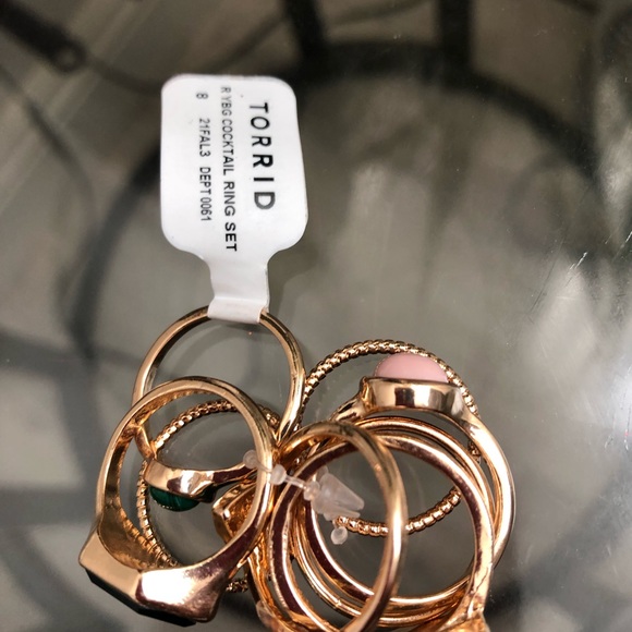 TORRID STONE COCKTAIL RING SET SIZE 8 - Picture 5 of 5